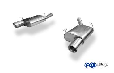 Endschalldämpfer rechts/links - 1x100 Typ 25 rechts/links passend für: Ford Mustang 2004-2013 4,6l